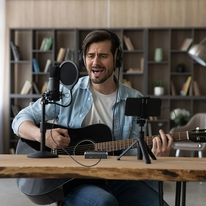 SYNCO μίκτης ήχου MC3-LITE, 4 καναλιών, Bluetooth, 500mAh, γκρι - Image 5