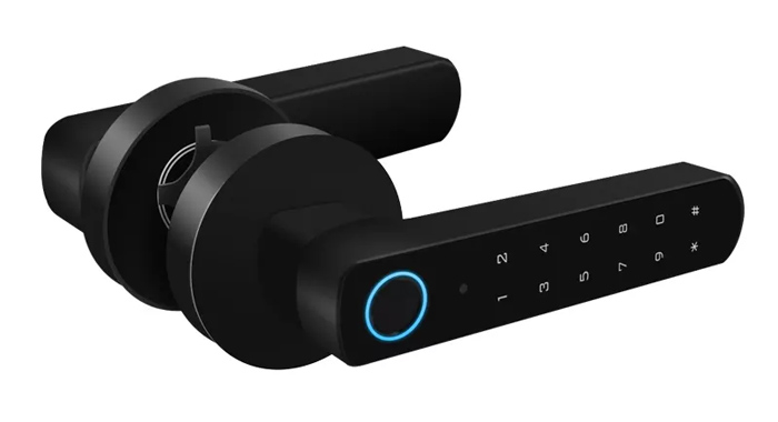 SECUKEY ηλεκτροπύρος D100-BT, συνδυασμού & fingerprint, μαύρος