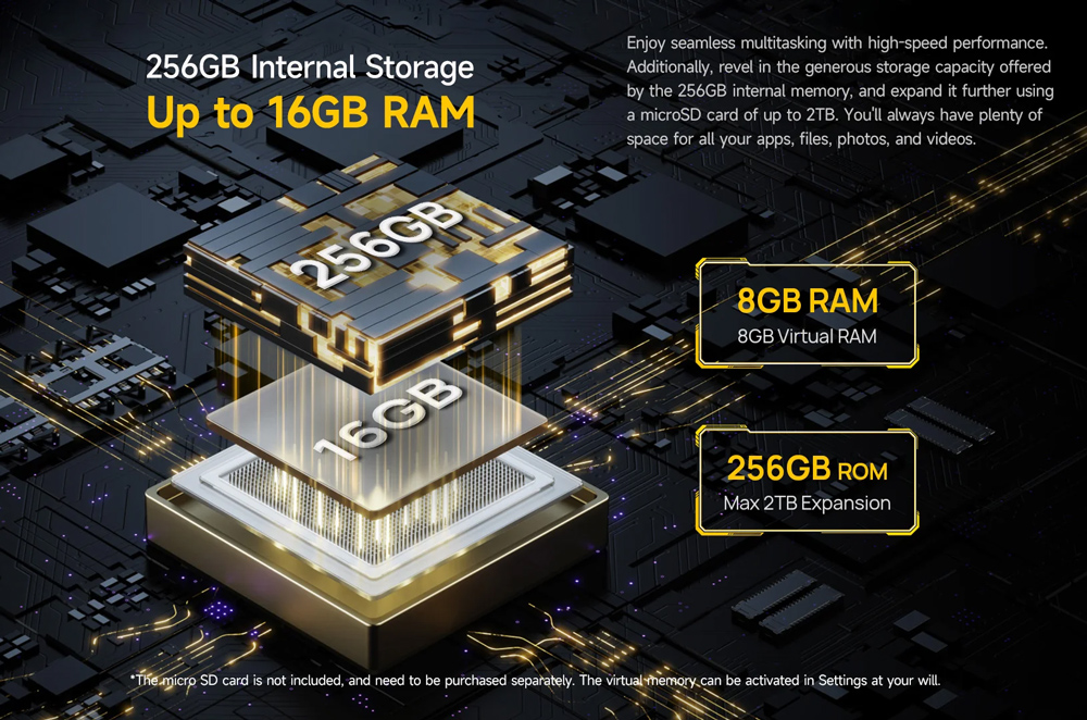 ULEFONE tablet Armor Pad 3 Pro, 10.36", 8/256GB, 33280mAh, 4G, μαύρο - Image 3