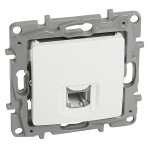 LEGRAND πρίζα RJ11 764569, λευκή